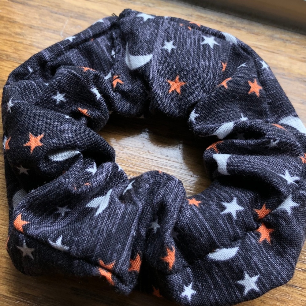 Handmade Starry Halloween Scrunchy